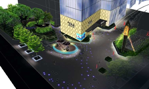 金茂广场营销中心外围景观概念设计